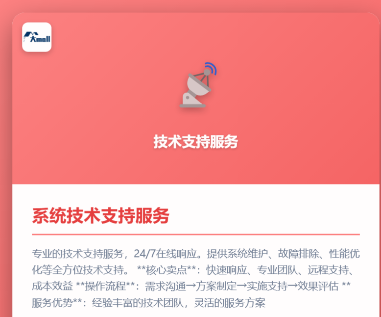 系统技术支持服务